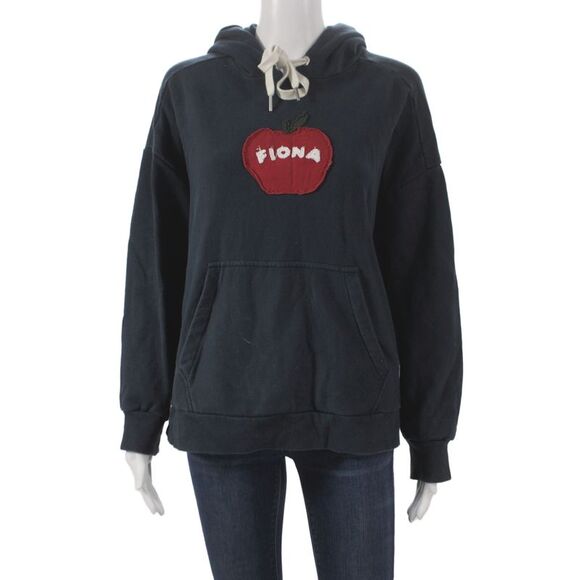 Rag & Bone Sweaters - Rag & Bone Womens Pullover Hoodie Black 100% Organic Cotton Size L